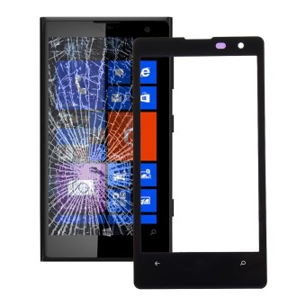 Front Screen Outer Glass Lens for Nokia Lumia 1020(Black)