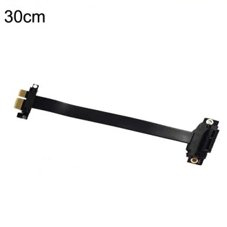 PCI-E 3.0 1X 180-degree Graphics Card Wireless Network Card Adapter Block Extension Cable, Length: 30cm