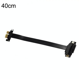 PCI-E 3.0 1X 180-degree Graphics Card Wireless Network Card Adapter Block Extension Cable, Length: 40cm