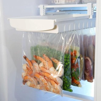 Refrigerator Fresh-Keeping Bag Track Storage Rack Sealed Bag Telescopic Household Storage Rack