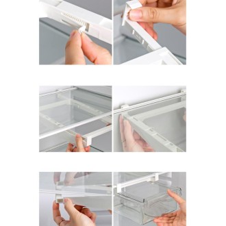 Refrigerator Storage Box Drawer Type Square Household Multifunctional Food Preservation Box, Specification: 2 Egg Box