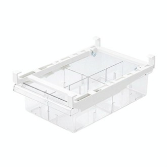 Transparent Hanging & Pull-out Refrigerator Sorting Fresh-keeping Box For Fruits Vegetables & Eggs With Separate Classification 