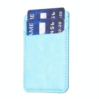 BFK13 Frosted Card Bag Mobile Phone Back Sticker(Blue)