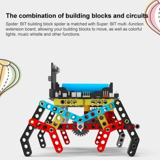 Yahboom Programmable Python Suite Spider Building Block Pack+Super:bit