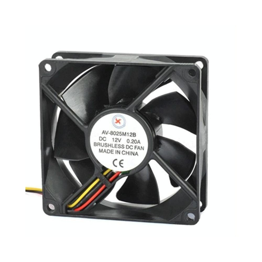 AV-8025M12B DC 12V 0.2A Brushless Cooling Fan