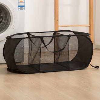 Foldable Storage Basket Household Layered Thickened Dirty Laundry Basket, Spec: 3 Grids Black