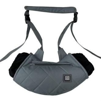 Outdoor Camping USB Heated Smart Warm Handbag(Gray)