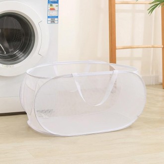 Foldable Storage Basket Household Layered Thickened Dirty Laundry Basket, Spec: Single Grid White