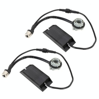 2 PCS 1156 / BA15S DC12V 50W 6 Ohms Turn Signal / Reversing Light / Brake Light Split Dual Resistance Decoder