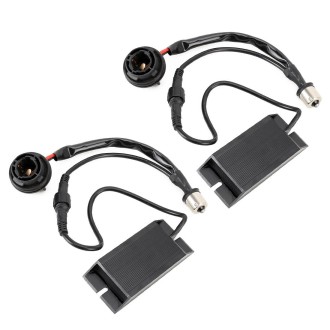 2 PCS 1156 / BAU15S DC12V 50W 6 Ohms Turn Signal / Reversing Light / Brake Light Split Dual Resistance Decoder