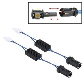 2 PCS T10 Car Auto Clearance Light Warning Error-free Decoder Adapter for DC 12V/3W