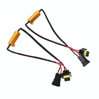 2 PCS H11 50W 6 Ohms Load Resistor Car Canbus Error Canceller Decoder Cable