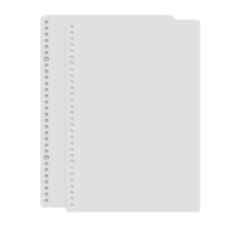 5sets Frosted Loose-Leaf Book Cover DIY Hand Book Cover, Size: A5(Gray)