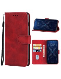 Leather Phone Case For Xiaomi Black Shark 5 Pro(Red)