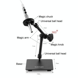 5 Million Digital Electron Microscope Magnifying Dermatoscope, Specification: B008+Z04 Universal Bracket+WIFI Box