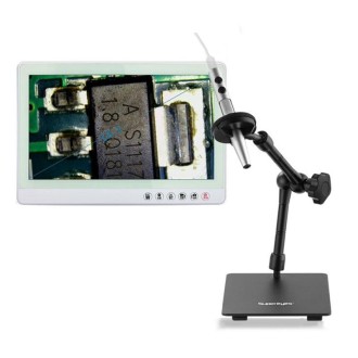 5 Million Digital Electron Microscope Magnifying Dermatoscope, Specification: B008+Z04 Universal Bracket+10 inch Screen