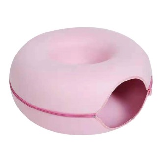 Round Wool Felt Cat Litter Tunnel Cat Litter, Size:50x50x20cm(Pink)