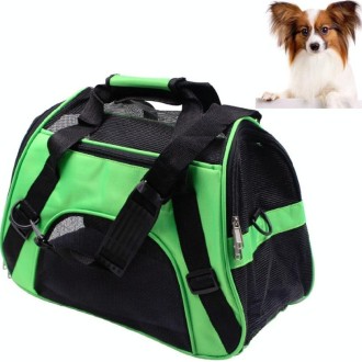 Portable Pet Backpack Dog Go Out Messenger Folding Bag Pet Supplies, Specification: Medium(Green)