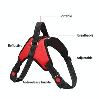 K9 Dog Adjustable Chest Strap, Size: XS(Breathable Sky Blue)