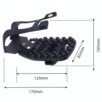 Bicycle Pedal Foot Binding Indoor Exercise Bike Pedal Accessories(Black)