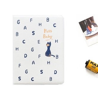 3 PCS PU Face Cartoon Photo Album, Specification: 5 inch(White)