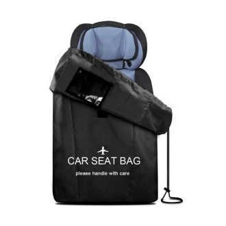 Car Child Safety Seat Travel Bag Baby Stroller Wheelchair Storage Bag(Black)