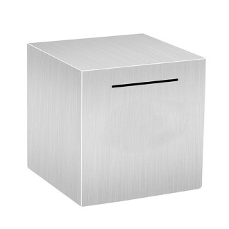 12x12x12cm Stainless Steel Money Box Only In, No Export Adult Children Savings Box