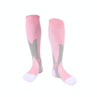 Magic Compression Elastic Socks Men And Women Riding Socks Football Socks, Size: S / M(Pink)