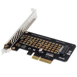 5pcs NVME Transfer Card M.2 To PCIE3.0/4.0 Full Speed X4 Expansion Card, Style: Full Height