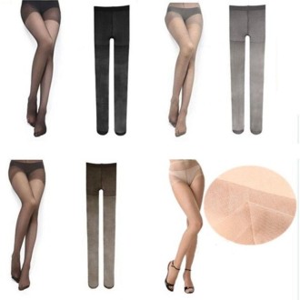 3 Pair Women Sexy Tights Stocking Panties Pantyhose Nylon Sheer Stockings Long Stockings(Coffee)