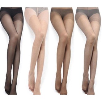 3 Pair Women Sexy Tights Stocking Panties Pantyhose Nylon Sheer Stockings Long Stockings(Coffee)