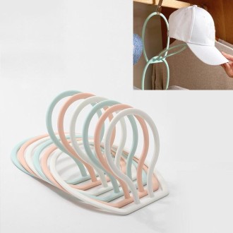 6 PCS Multifunctional Hat Storage And Drying Rack Behind The Door Dormitory Scarf Bag Hook(Mixed Colors)