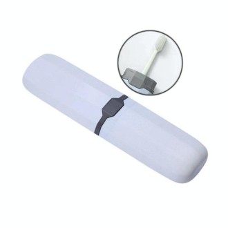 Outdoor Travel Portable Toothpaste Toothbrush Household Storage Cup Box Case(White)