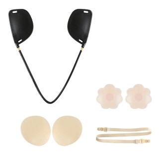 XD00001 Molding Silicone Nipple Sticker Adjustable Anti-sag Push-up Bra Kit(V-type Skin-color)