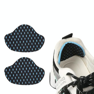 Sneaker Heel Sticker High Heels Soft Anti-abrasion Anti-drop Pad(Black L)