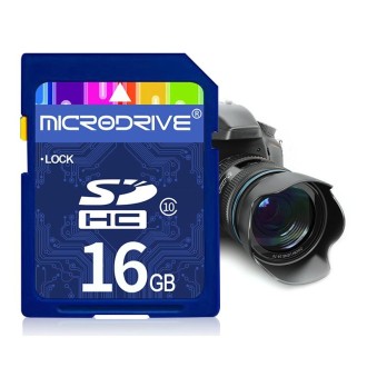 Microdrive 16GB High Speed Class 10 SD Memory Card for All Digital Devices with SD Card Slot