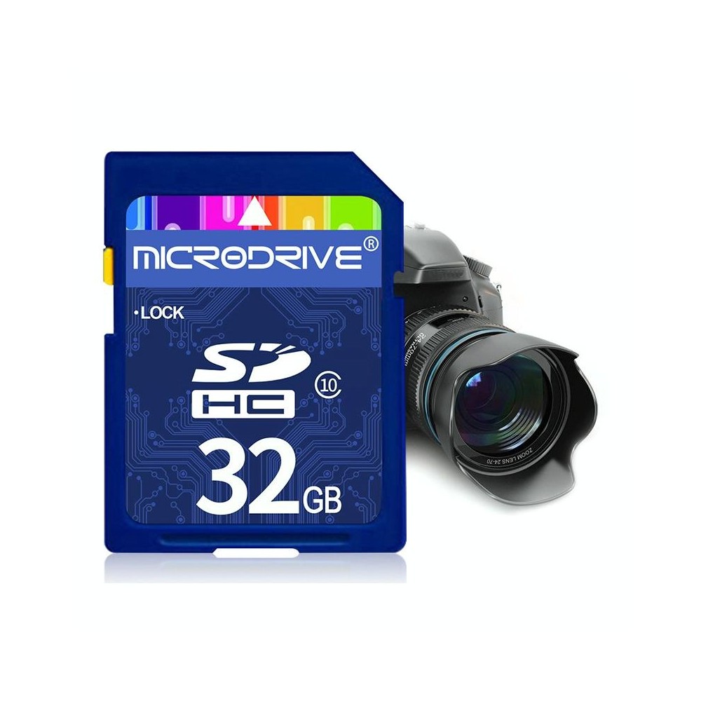 Microdrive 32GB High Speed Class 10 SD Memory Card for All Digital Devices with SD Card Slot