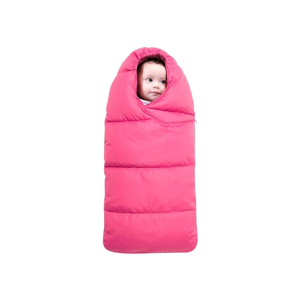 Baby Sleeping Bag Thickened Warm Newborn Quilt, Size:90cm, for 1-2 Years Old (Red)