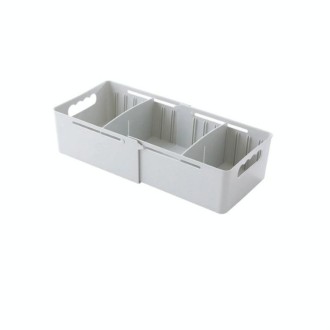 Retractable And Adjustable Three Pane Socks Storage Box(Gray)