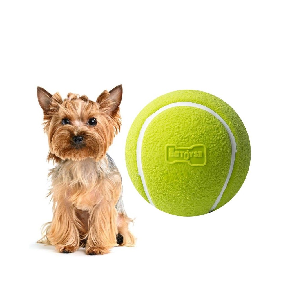 Dog Toy Latex Dog Bite Sound Ball Pet Toys, Specification: Green Tennis