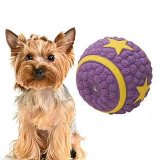 Dog Toy Latex Dog Bite Sound Ball Pet Toys, Specification: Small Four-star Ball