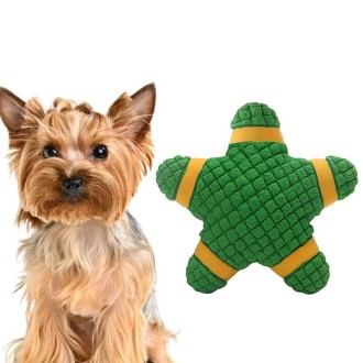 Dog Vocal Toy Latex Molar Bite Resistant Dog Bite Toy, Specification:  Starfish (Green)