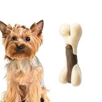 Pet Bite Resistant Toy Nylon Cowhide Molar Teeth Eating Play Bone Dog Toy, Specification: Small  (Hut Leg Bone)