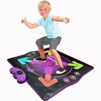 Bluetooth Electronic Dance Mat Children Music Dance Pad, Spec: Lighting Type Without Microphone