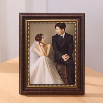 Creative Table Setting Simple Retro Wedding Studio Photo Wall Frame A4 Brown