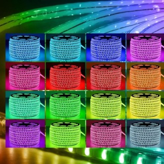 1m Waterproof Colorproof LED Strips Neon Light Bar, Style: 5050 120 Beads RGB Light Strip