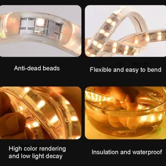 1m Waterproof Colorproof LED Strips Neon Light Bar, Style: 5050 120 Beads RGB Light Strip