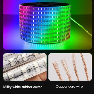 1m Waterproof Colorproof LED Strips Neon Light Bar, Style: 5050 120 Beads RGB Light Strip