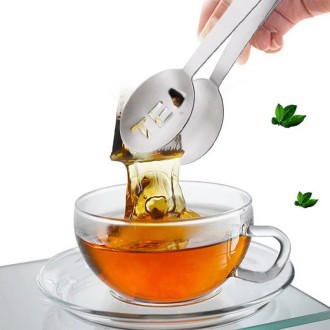 2 PCS Stainless Steel Household Tea Bag Holder