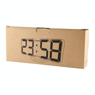 Modern 3D LED Sound Control Colorful Digital Alarm Clock Adjust Brightness Electronic Wall Glowing Hanging Clock with Remote Con